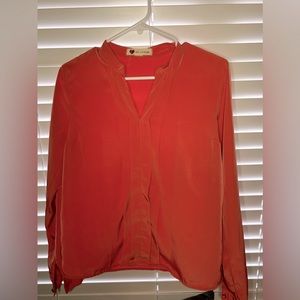 One clothing coral blouse